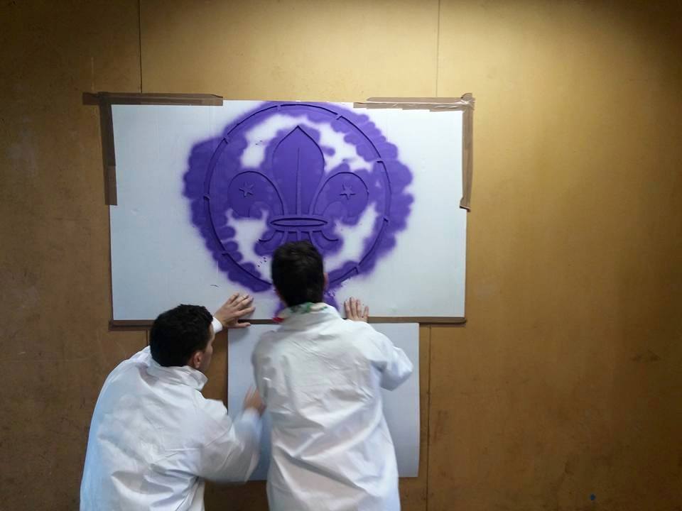 Sint-Martinus den XIIde - Graffiti activiteit WK 2015